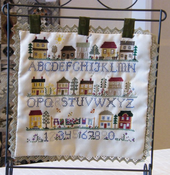 cross stitch houses